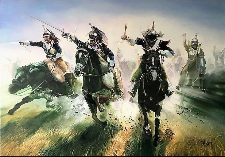 Charge de cuirassiers