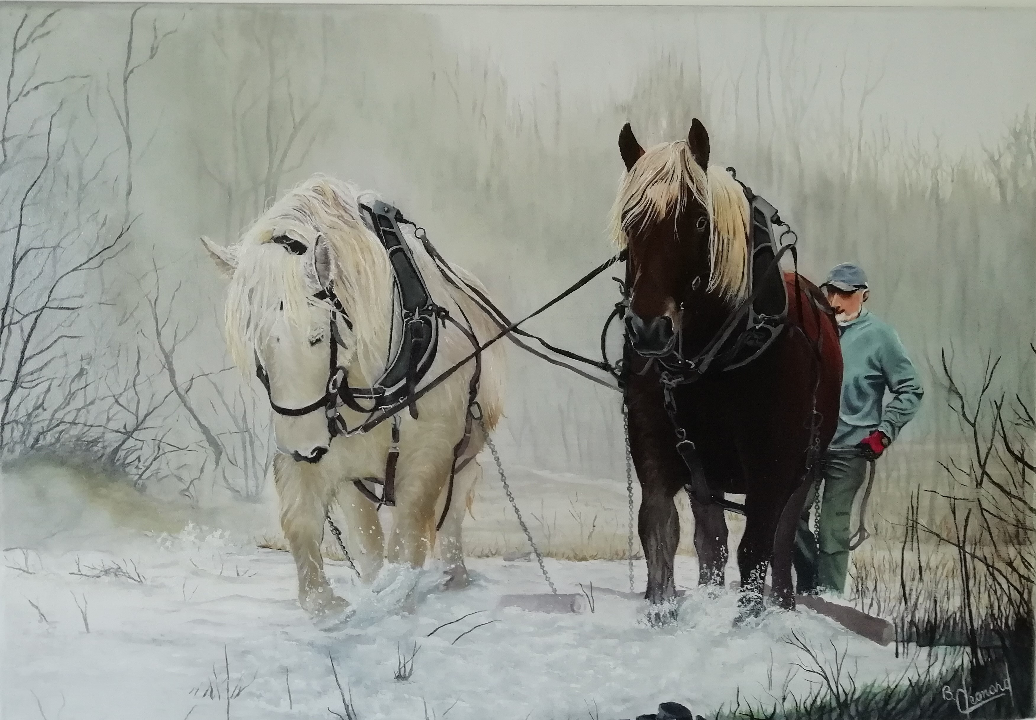 Débardage à cheval