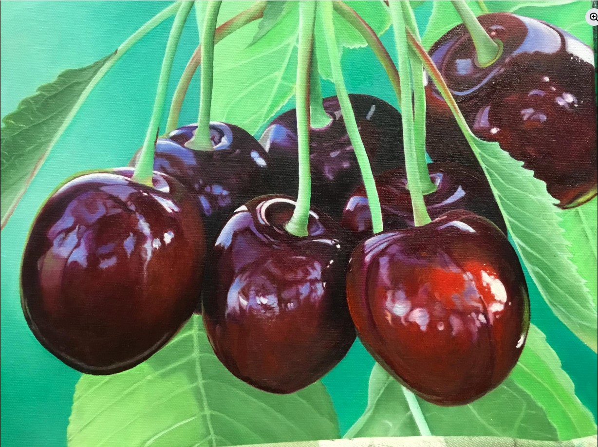 Cerises au jardin