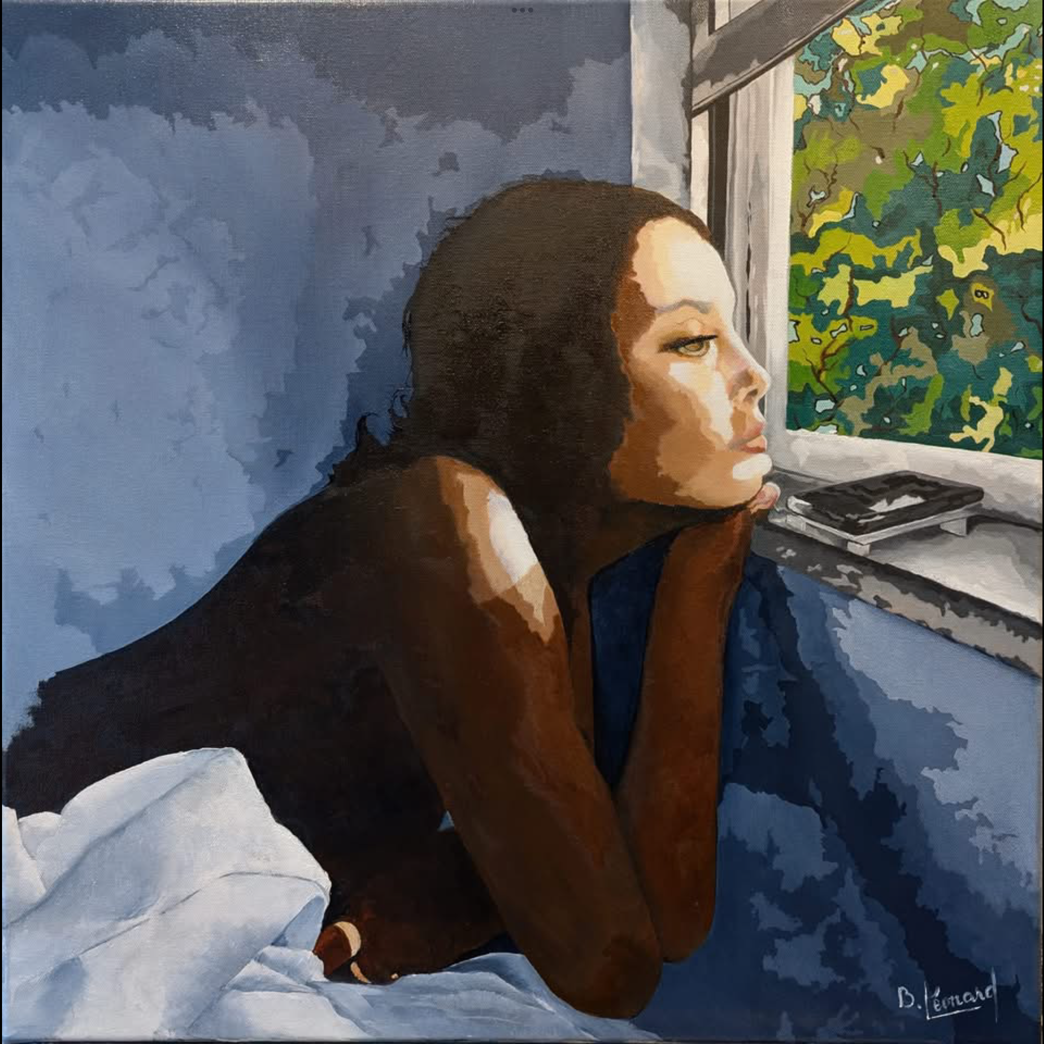 Jeune femme à la fenêtre